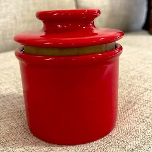 Butter Bell Crick, NIB Red, the original butter crock!